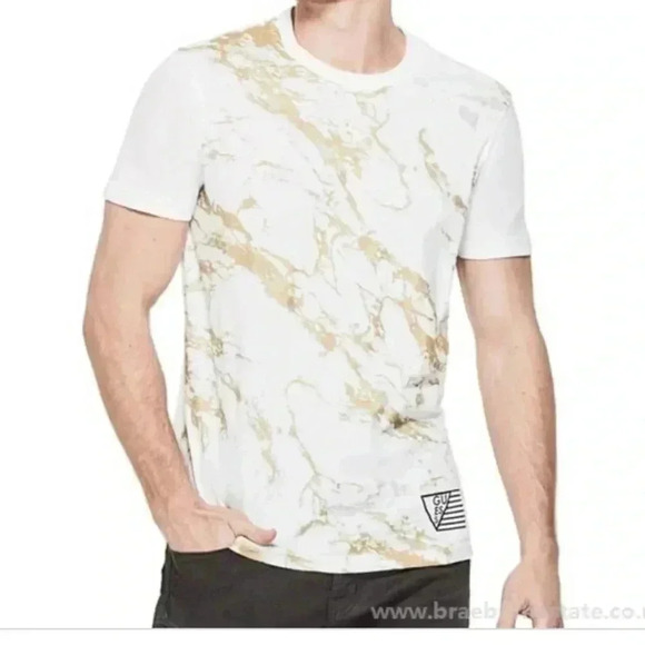 GUESS MARBLE T SHIRT - Picture 4 of 4